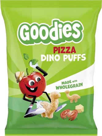 křupky Dino s příchutí pizza Goodies