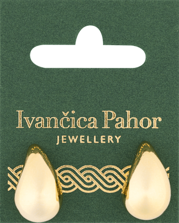 Naušnice od nehrđajućeg čelika – kapljice, zlatne Ivančica Pahor