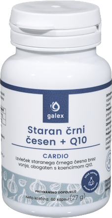 Prehransko dopolnilo Staran črni česen + Q10 galex