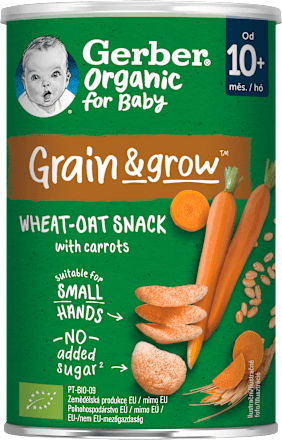 Bio búza-zab snack répával Gerber Organic