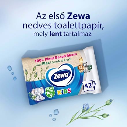 Nedves Toalettpapír Kids  ZEWA