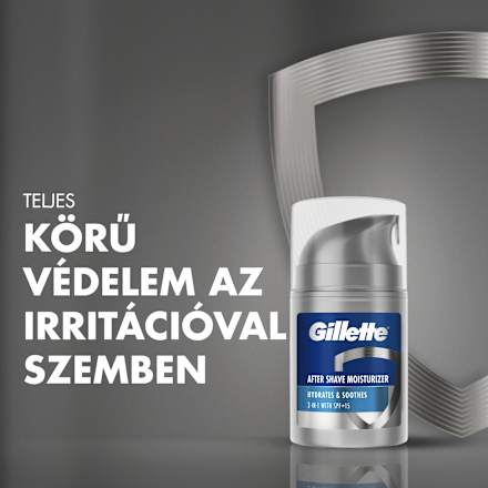 After shave krém, fényvédővel, SPF15 Gillette