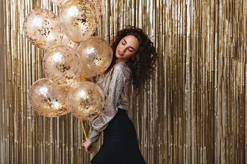 Lamettavorhang (100x200 cm), gold Dekorieren & Einrichten