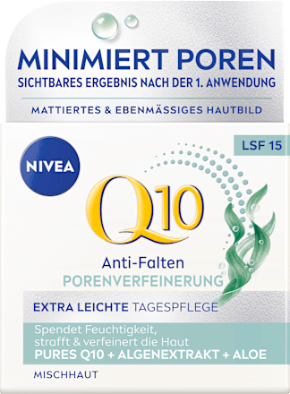 Anti Falten Gesichtscreme Q10 Porenverfeinerung LSF 15 NIVEA