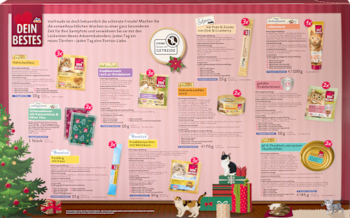 Calendario dell'Avvento 2025 per gatti DEIN BESTES