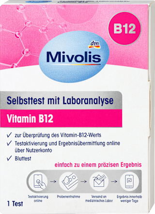 Selbsttest mit Laboranalyse Vitamin B12, 1 Anwendung Mivolis