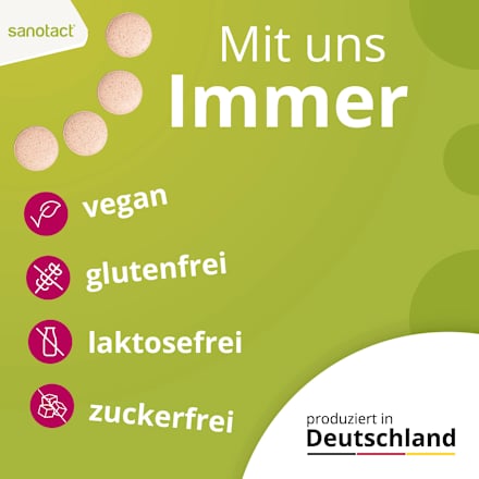 natürliches Vitamin C Lutschtabletten 30 St. sanotact