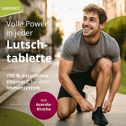 natürliches Vitamin C Lutschtabletten 30 St. sanotact