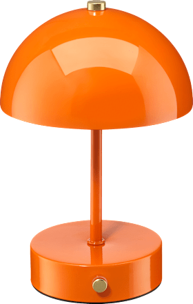 LED Tischlampe aus Metall, orange (22x15 cm) dm home