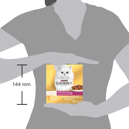 Nassfutter Katze Feine Komposition Multipack (8x85 g) Purina Gourmet
