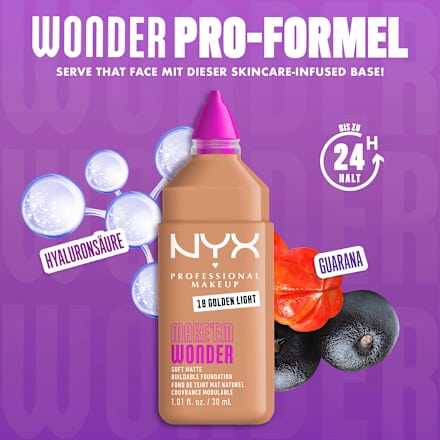Foundation Make 'EM Wonder 18 Golden Light NYX PROFESSIONAL MAKEUP