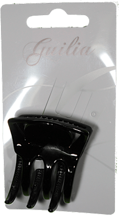 Щипка за коса, черна, 4,5см guilia