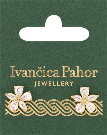 Naušnice od nehrđajućeg čelika – cvijet, zlatne Ivančica Pahor