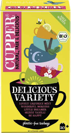 bio čaj Delicious Variety 20x1,8 g Cupper