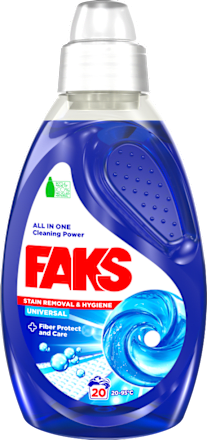 Gel za pranje bijelog i šarenog rublja – Universal, 20 pranja FAKS