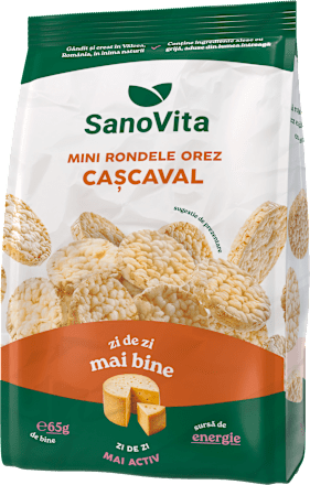 Mini-rondele din orez cu cașcaval Sanovita