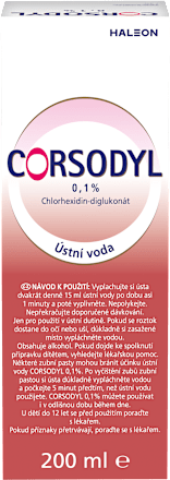 ústní voda 0,1% chlorhexidin-diglukonát CORSODYL