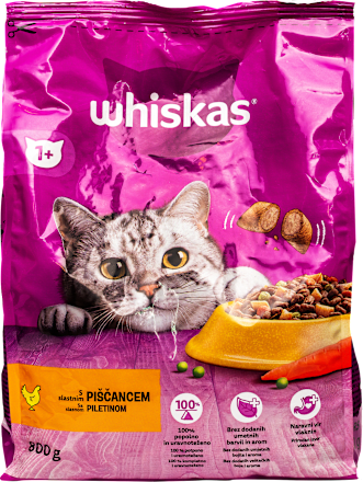 Suha hrana za mačke - piletina Whiskas