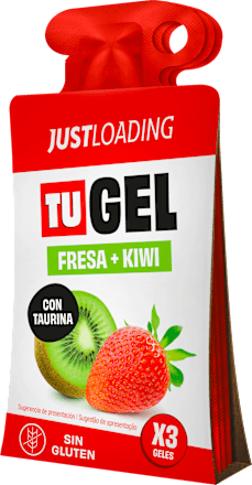 Energy Gel cu aromă de Căpșuni și Kiwi, cu Taurină JUSTLOADING