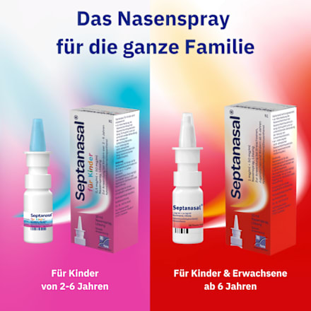 Septanasal für Kinder 0.5mg/ml+50mg/ml Nasenspray Septanasal