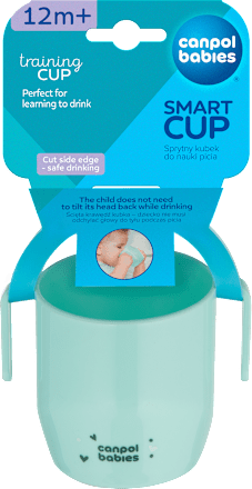 Kubek dla dzieci otwarty, sprytny do nauki picia turkus Canpol babies
