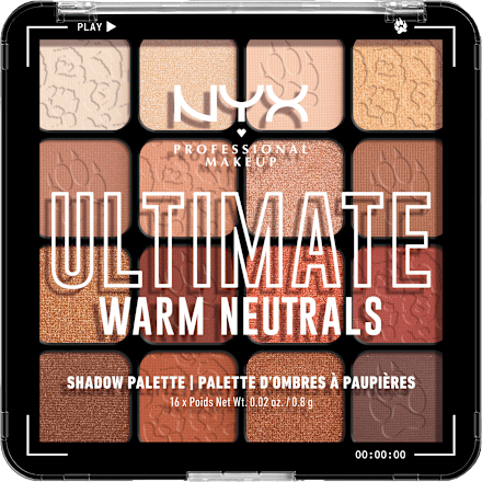 Ultimate paletka očních stínů Warm Neutrals NYX PROFESSIONAL MAKEUP
