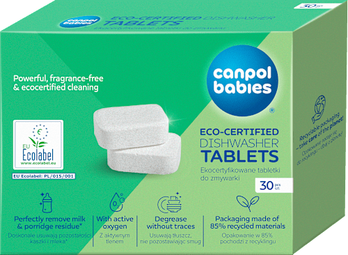 Tabletki do zmywarki ekocertyfikowane  Canpol babies