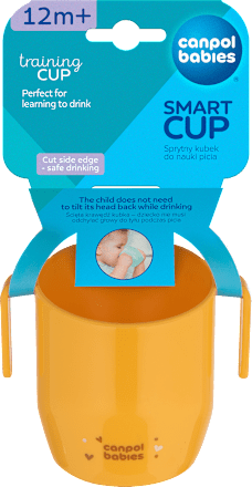 Kubek dla dzieci otwarty, sprytny do nauki picia żółty Canpol babies