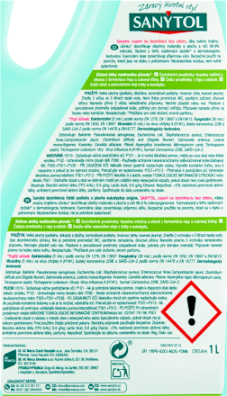 dezinfekční čistič na podlahy eukalyptus a máta SANYTOL