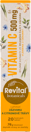 šumivé tablety Vitamín C 500 mg Revital botanicals