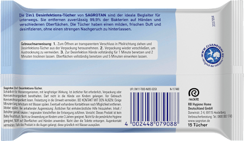 Desinfektionstücher 2in1 für Unterwegs Sagrotan