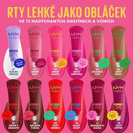 matný balzám na rty Smushy Matte, 02 Swipe Sesh NYX PROFESSIONAL MAKEUP