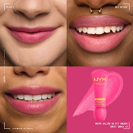 matný balzám na rty Smushy Matte, 03 Sweet Smack NYX PROFESSIONAL MAKEUP
