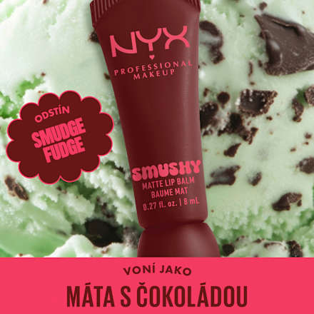 matný balzám na rty Smushy Matte, 08 Smudge Fudge NYX PROFESSIONAL MAKEUP