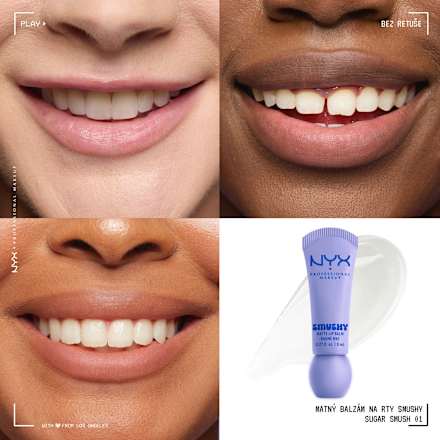 matný balzám na rty Smushy Matte, 01 Sugar Smush NYX PROFESSIONAL MAKEUP