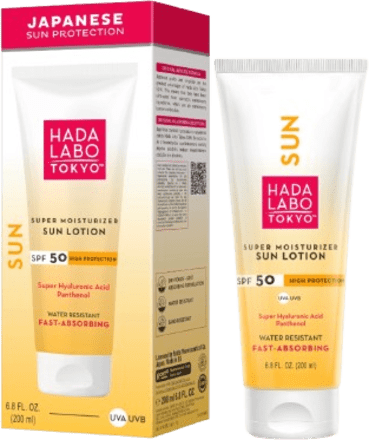 Lozione Solare Idratante Waterproof  SPF50 HADA LABO TOKYO