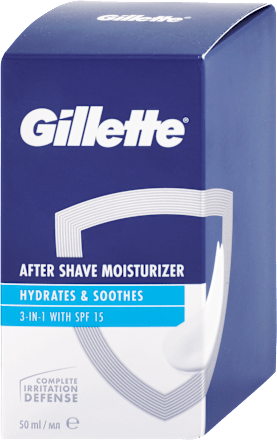 After shave krém, fényvédővel, SPF15 Gillette