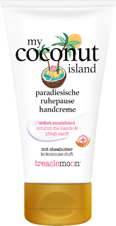 Handcreme my coconut island mit Sheabutter & Kokosnuss-Duft treaclemoon
