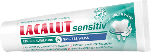 Zahnpasta sensitiv Remineralisierung & Sanftes Weiss Lacalut