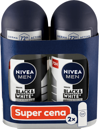 Pánsky guľôčkový antiperspirant Black & White Invisible Original NIVEA MEN