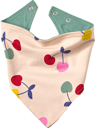 Halstuch Pro Climate mit Kirschen-Muster, beige ALANA