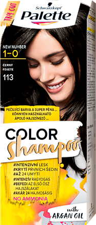 Farba na vlasy - 1-0 čierny Palette COLOR Shampoo