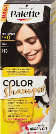 Farba na vlasy - 1-0 čierny Palette COLOR Shampoo