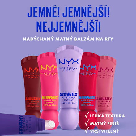 matný balzám na rty Smushy Matte, 08 Smudge Fudge NYX PROFESSIONAL MAKEUP