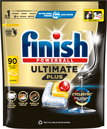 Ultimate All in 1 Plus kapsle do myčky nádobí Lemon Finish