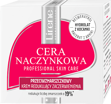 Krem przeciwzmarszczkowy Cera Naczynkowa  Lirene