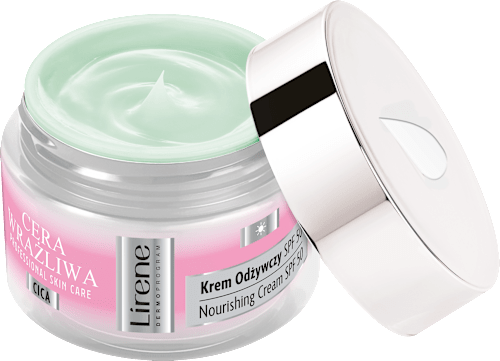 Krem odżywczy SPF 50 Cera Wrażliwa  Lirene