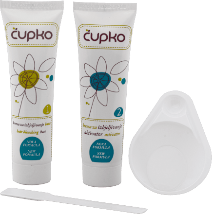 Krema za izbjeljivanje dlačica za osjetljivu kožu  čupko