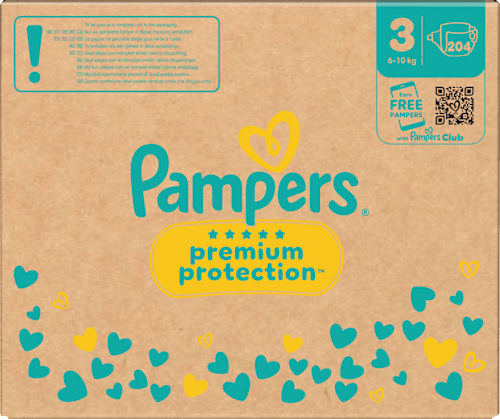 Windeln Premium Protection Gr. 3 Midi (6-10 kg), Monatsbox Pampers
