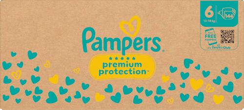 Windeln Premium Protection Gr. 6 Extra Large (13-18 kg) Monatsbox Pampers